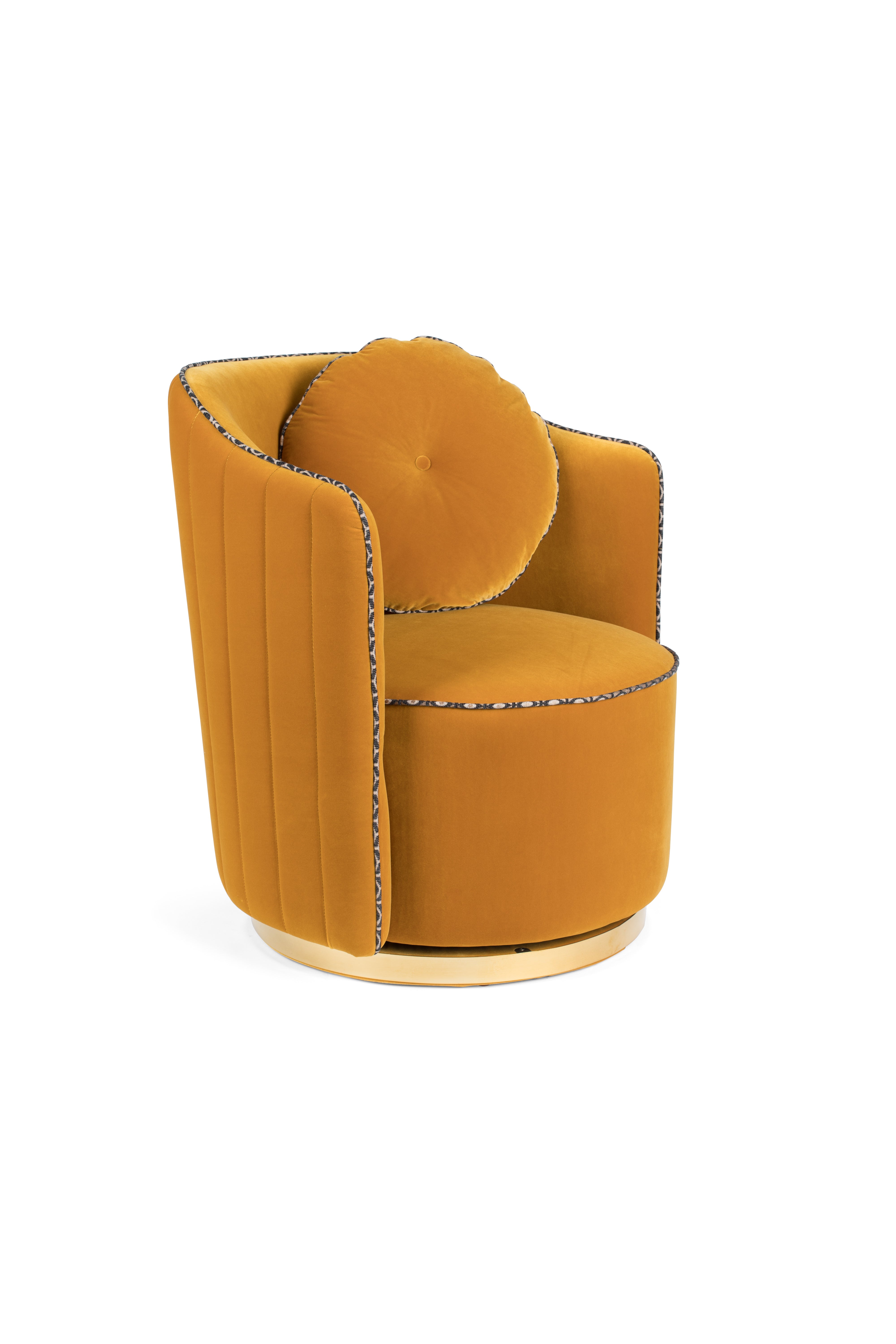 Bold Monkey Sassy Granny Ochre Yellow Armchair